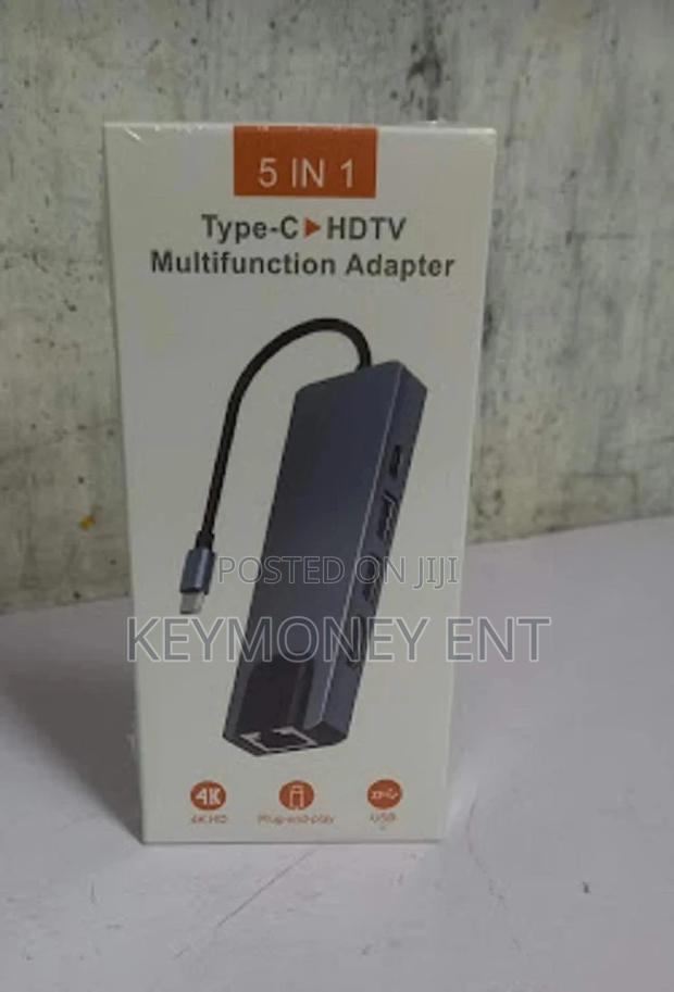 Multifunction USB C Hub 5-in-1 Type C Hub 100W PD Power