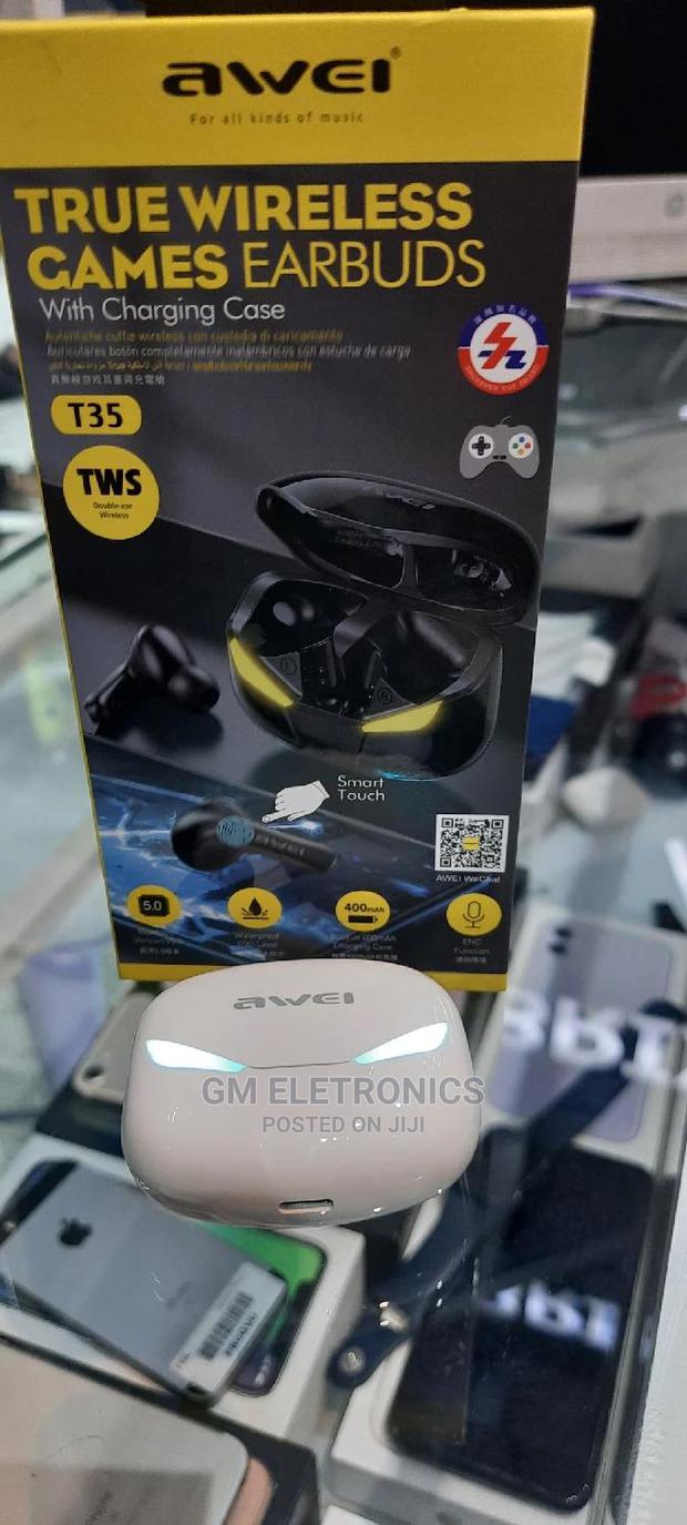 AWEI T35 Gaming Earbuds TWS Hifi Deep Bass With Microphone - main view