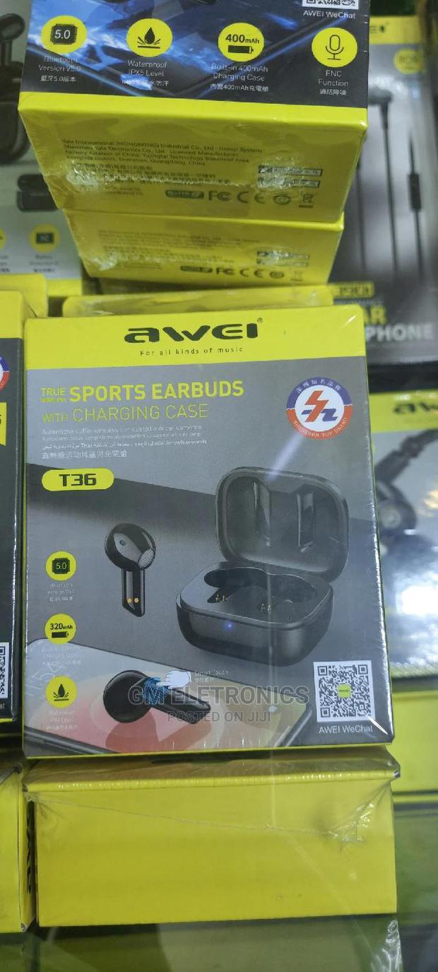 Awei T36 TWS Wireless Earbuds With Mic.