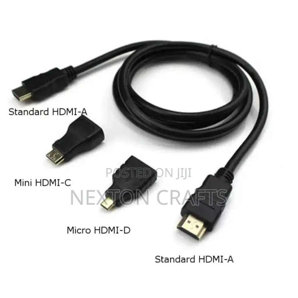 Mini HDMI to HDMI Cable, Micro HDMI to HDMI Cable 3in1 HDTV