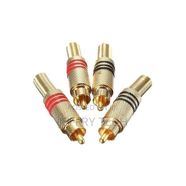 RCA Male Plugin Connectors Gold Plated - thumbnail 2