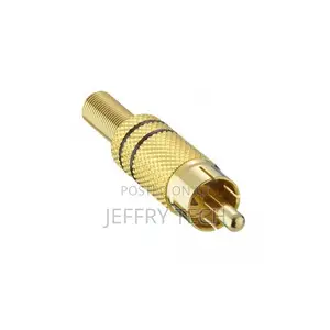 RCA Male Plugin Connectors Gold Plated