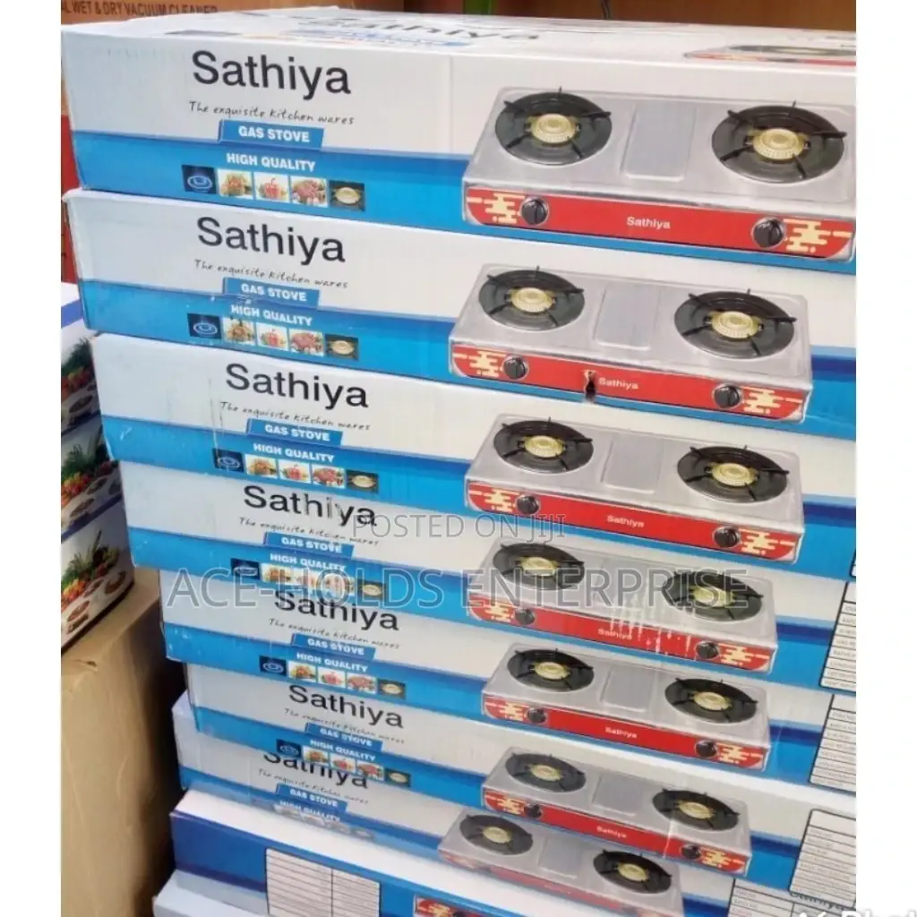 Brand New Sathiya 2 Double Burner Gas Stove Cooker.