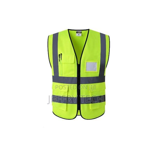 High Visibility Reflective Vest Yellow - main view