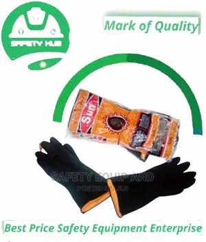 Latex Industry Rubber Gloves for Safety