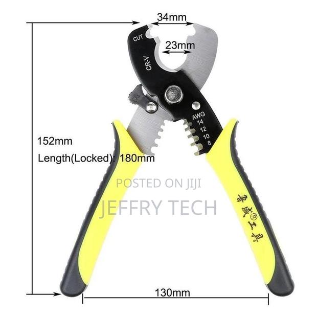 Versatile Electric Cable Cutter Wire Stripper Stripping Plie