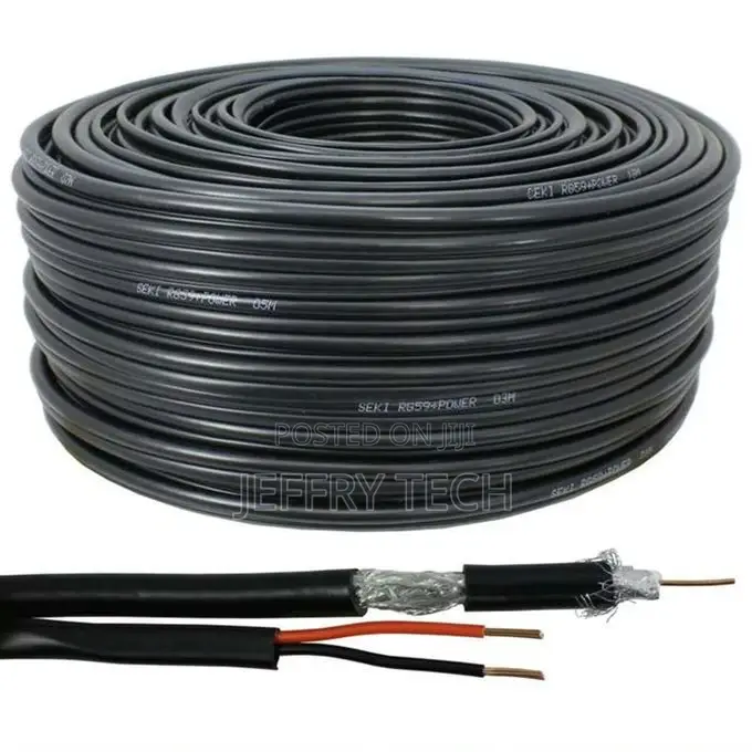 CCTV RG59 2-In-1 Coaxial Cable With Power 75 Ohms