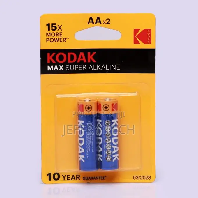 Kodak 15x Max Super Alkaline Batteries AA 2pcs