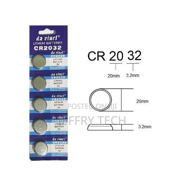 CR2032 Lithium Cell Coin Button Battery 5pcs - thumbnail 3
