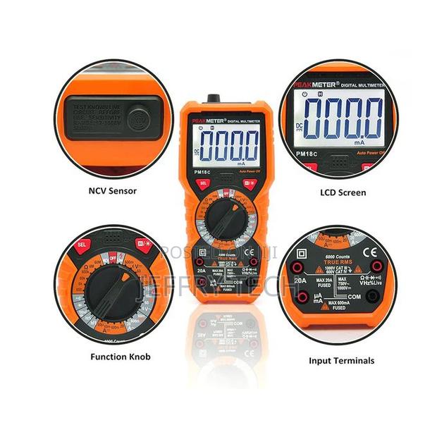 Peakmeter True RMS Digital Multimeter PM18C Meter - thumbnail 3