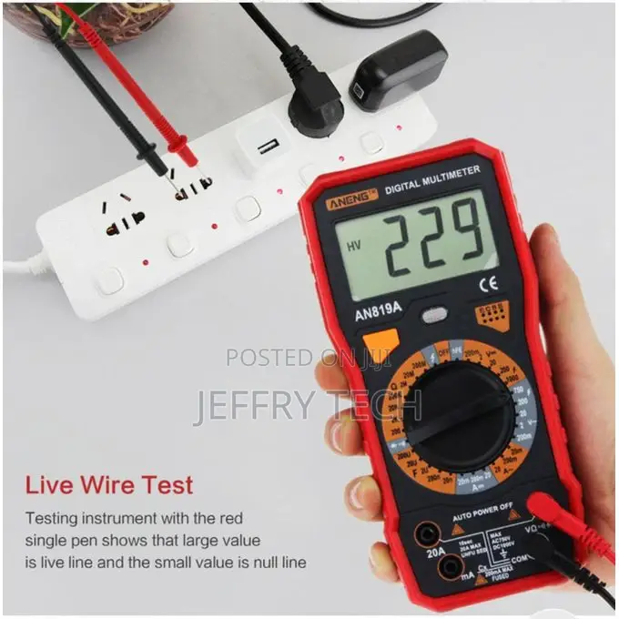 Aneng Digital Multimeter AC/DC Voltage Resistance Meter