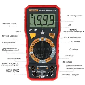 Aneng Digital Multimeter AC/DC Voltage Resistance Meter