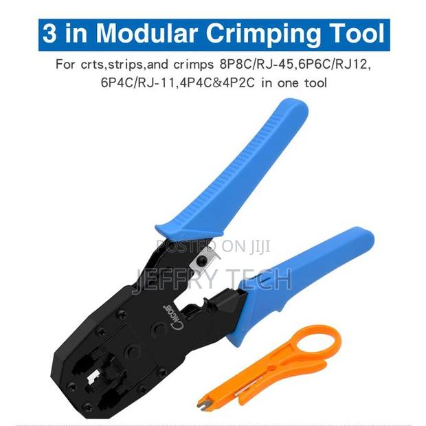RJ45 Network Crimping Tool, Cable Tester, Stripper - thumbnail 4