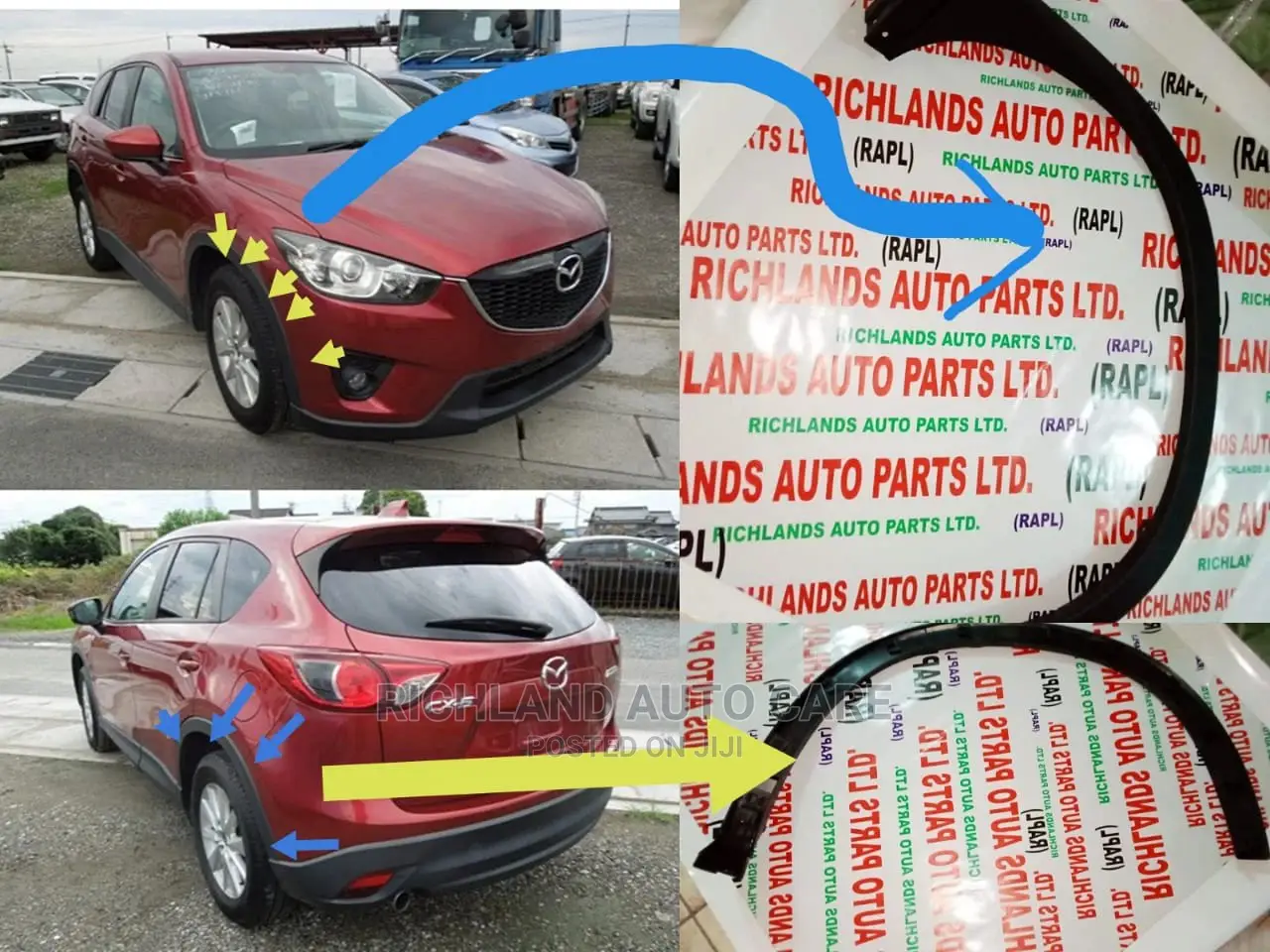 Wheel Arcs - Honda CRV Re3 Nissan Juke 2010 Mazda Cx5