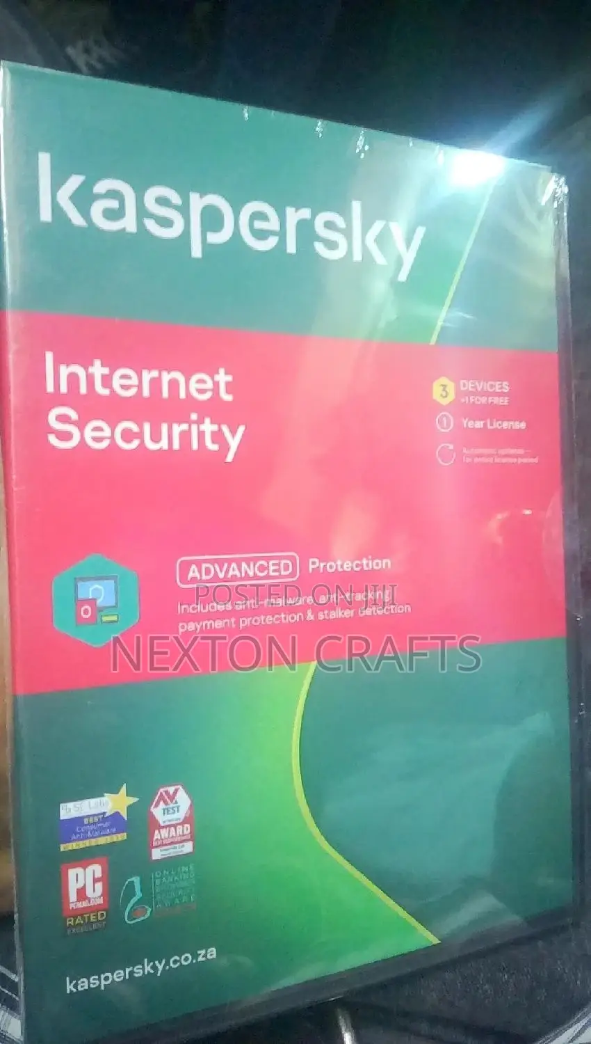 Kaspersky Internet Security 3 + 1 Users Antivirus