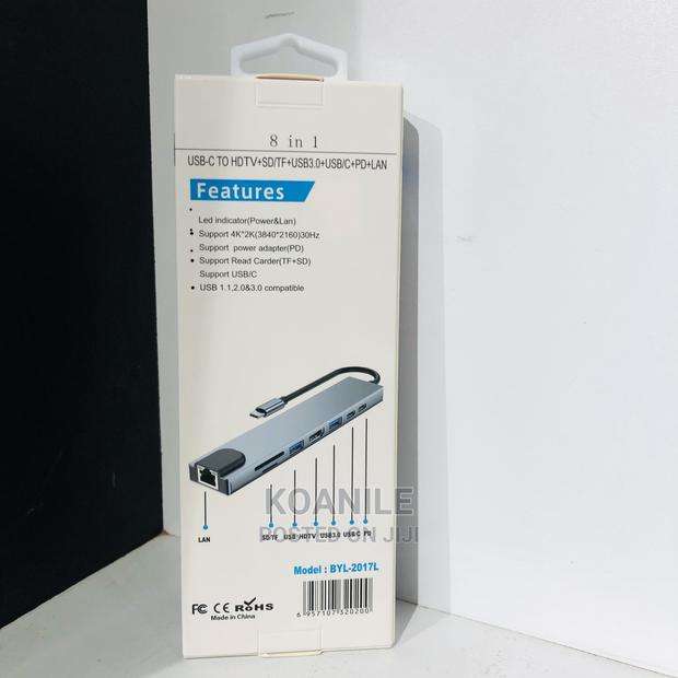 8 in 1 Type C USB Hub. USB-C Adapter - thumbnail 2
