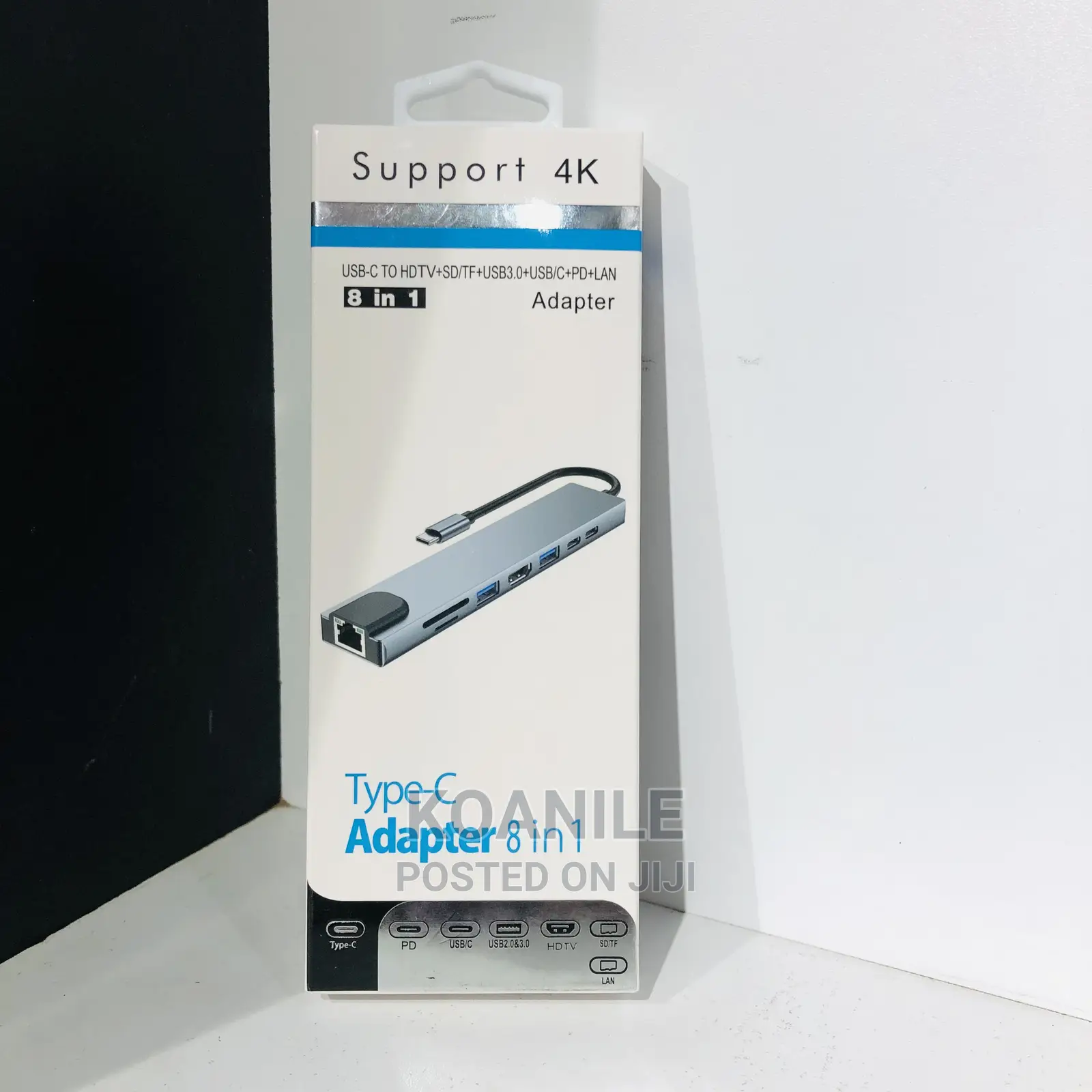 8 in 1 Type C USB Hub. USB-C Adapter