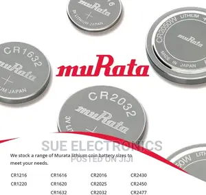 Murata Cr1220 Battery 3v Lithium Coin Cell