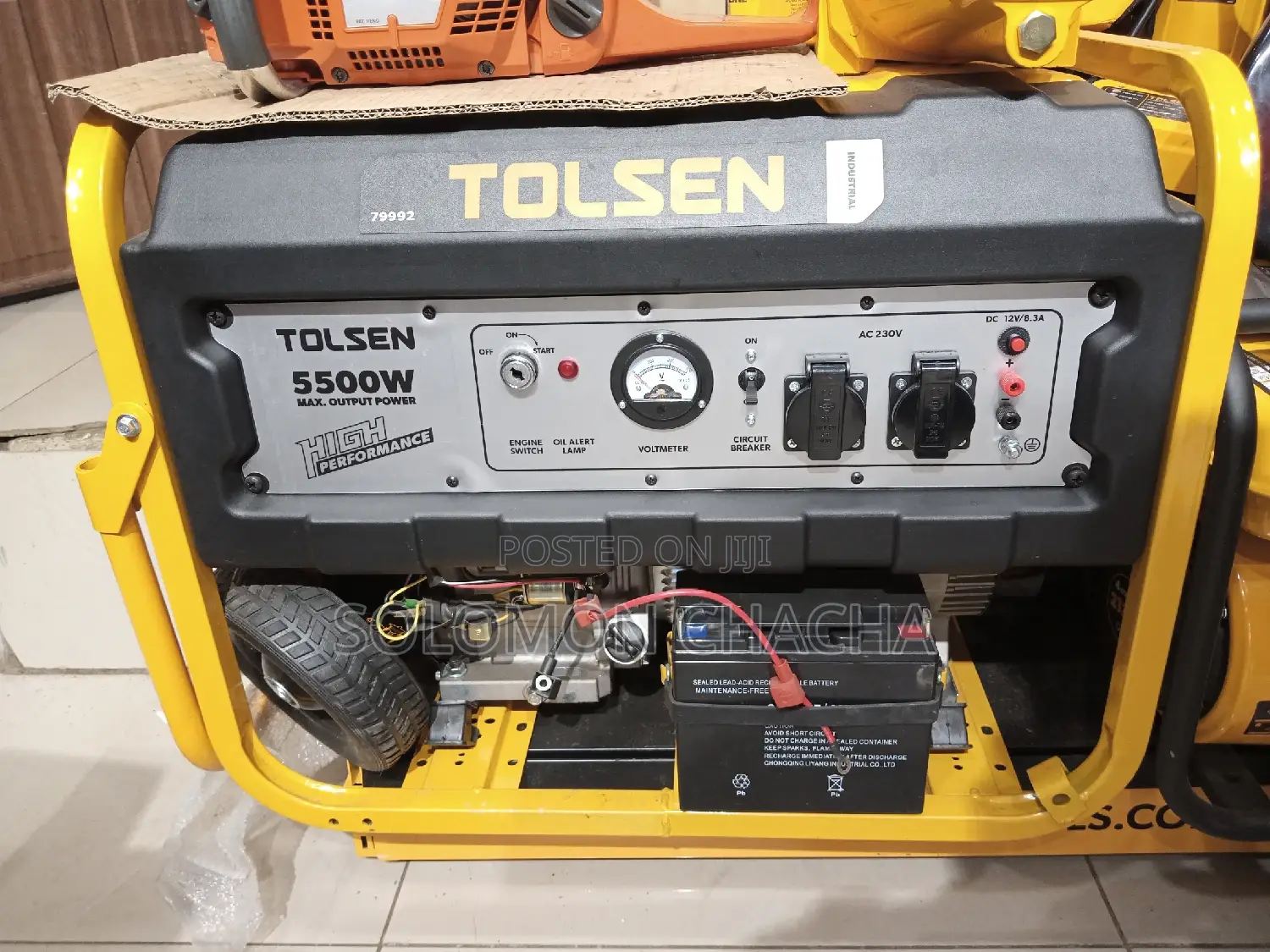 Tolsen 5.5kva Generator Keystart