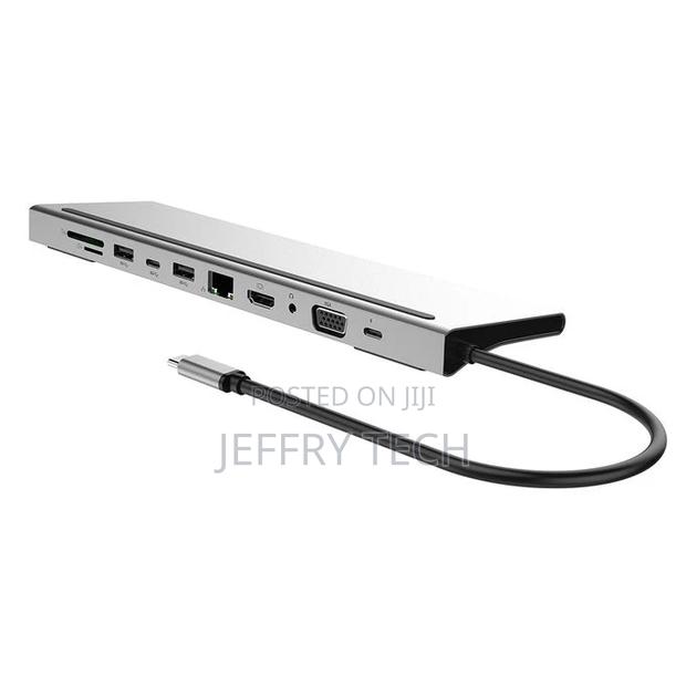11 in 1 USB Type C Hub Adapter Laptop Docking Station to HDM