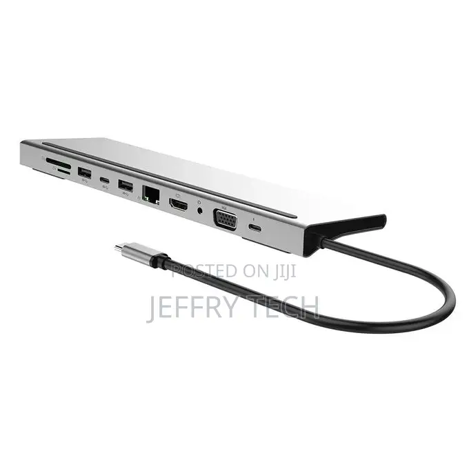 11 in 1 USB Type C Hub Adapter Laptop Docking Station to HDM