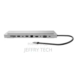 11 in 1 USB Type C Hub Adapter Laptop Docking Station to HDM