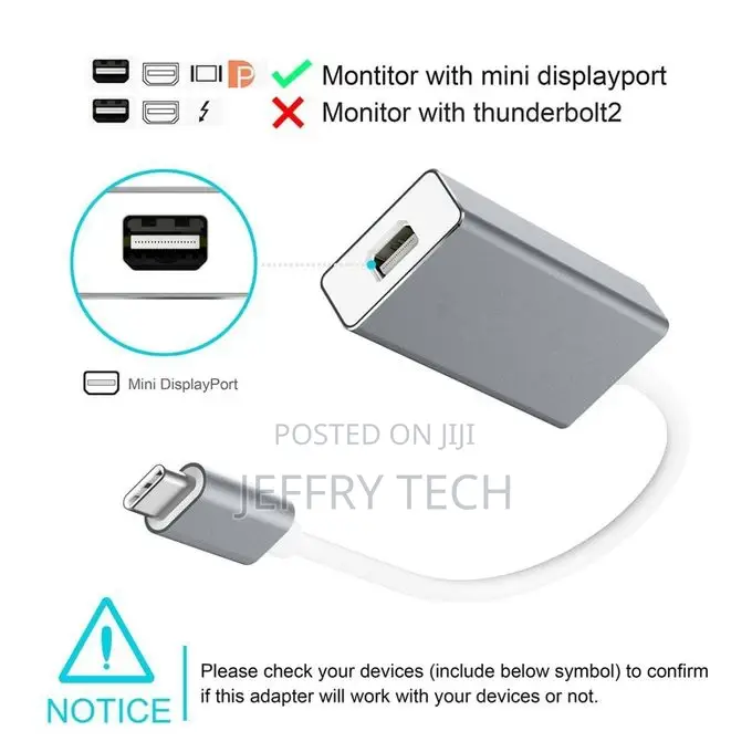 USB-C / Type-C 3.1 to Mini Display Adapter Cable Forbook 12