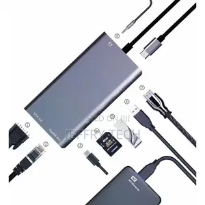 8 in 1 Type C HDMI,USB 3.0,lan,vga,tf/Sd