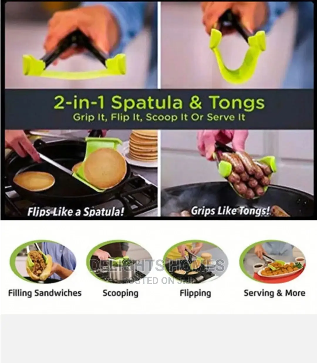Clever Kitchen Spatula and Tongs