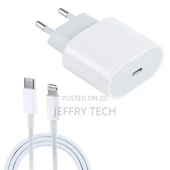 20W PD Type-C Interface Travel Charger + Type-C to 8 Pin Da