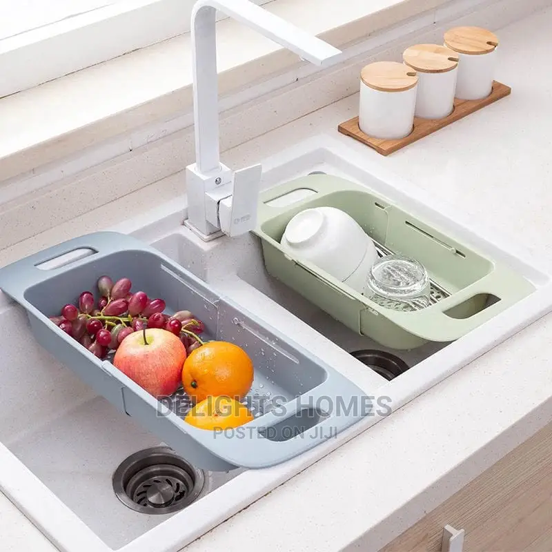 *Adjustable Sink Wash Drain Tray