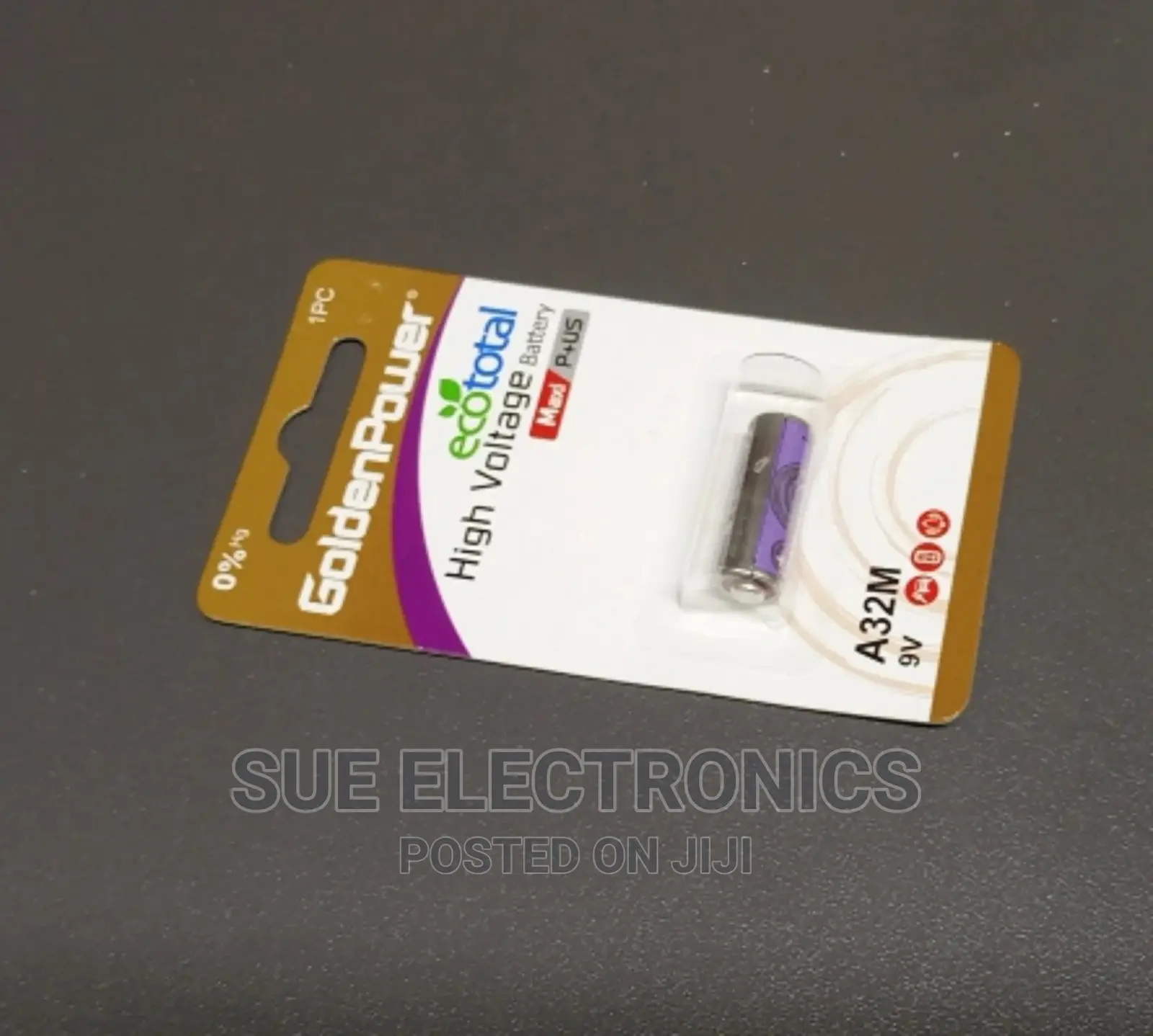 Golden Power A32 9V Alkaline Battery for Remotes