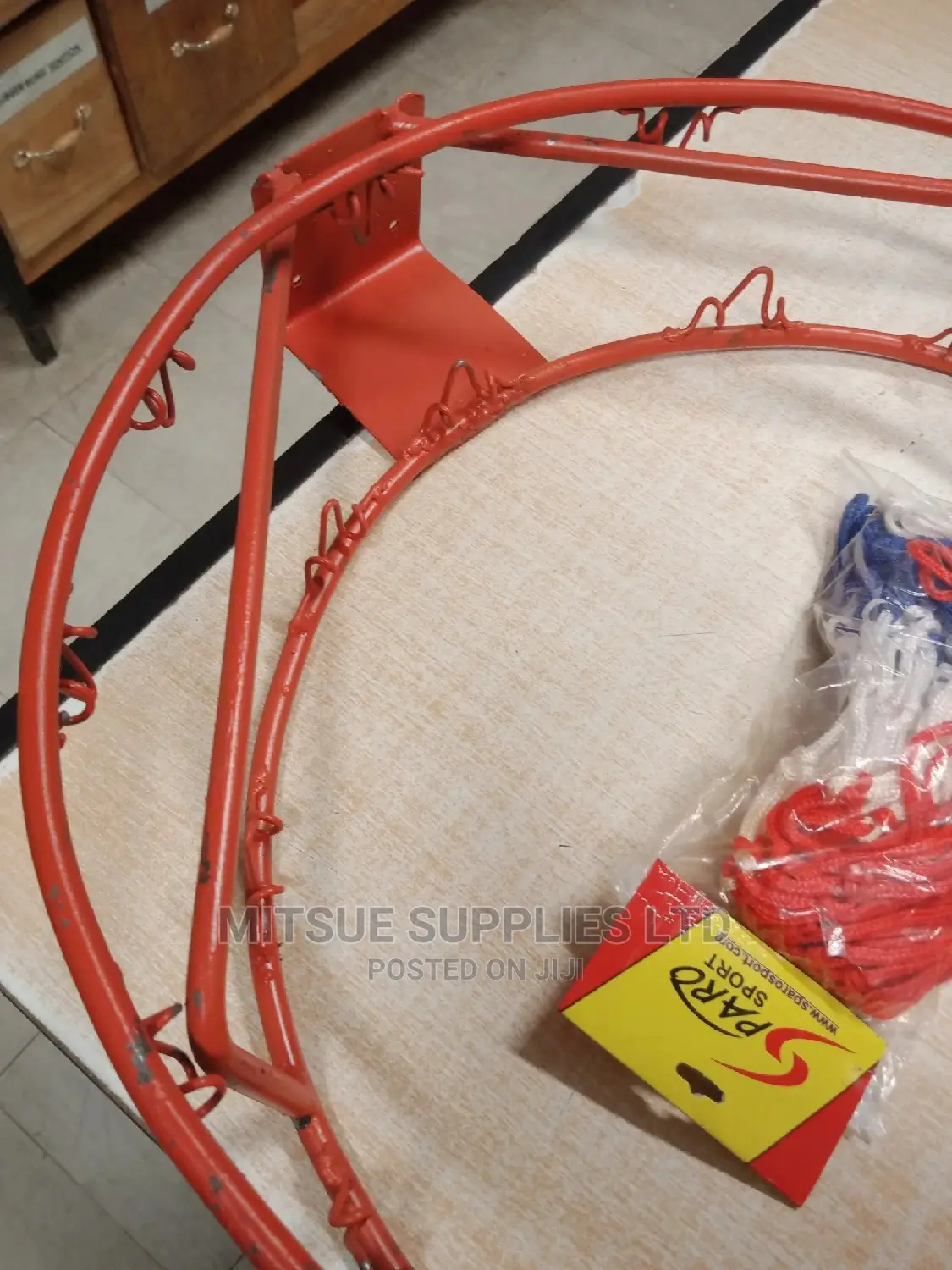 Pair Of Regular Basketball Hoop/Ring 12 Rounds With Nets