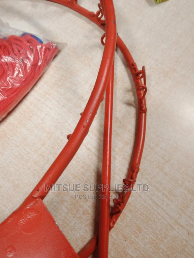 Pair Of Regular Basketball Hoop/Ring 12 Rounds With Nets - thumbnail 4