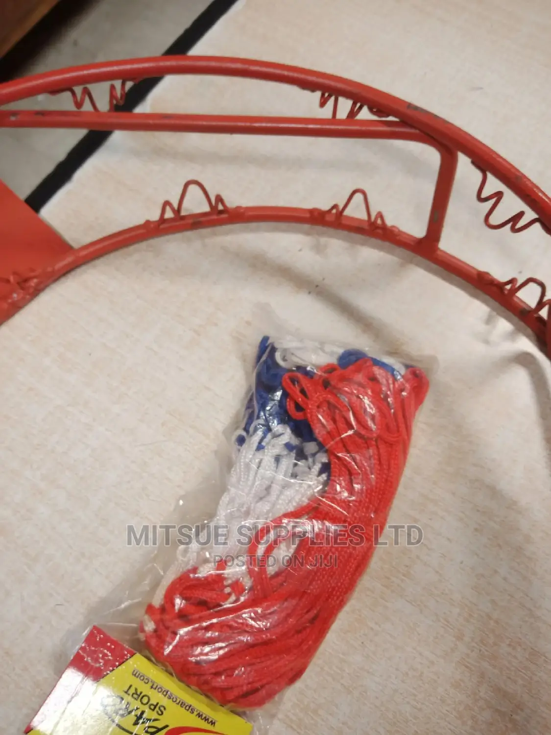 Pair Of Regular Basketball Hoop/Ring 12 Rounds With Nets