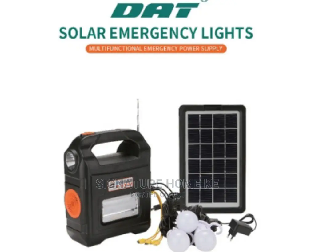 DAT AT-9026B Solar Lights With Radio, Solar Panel