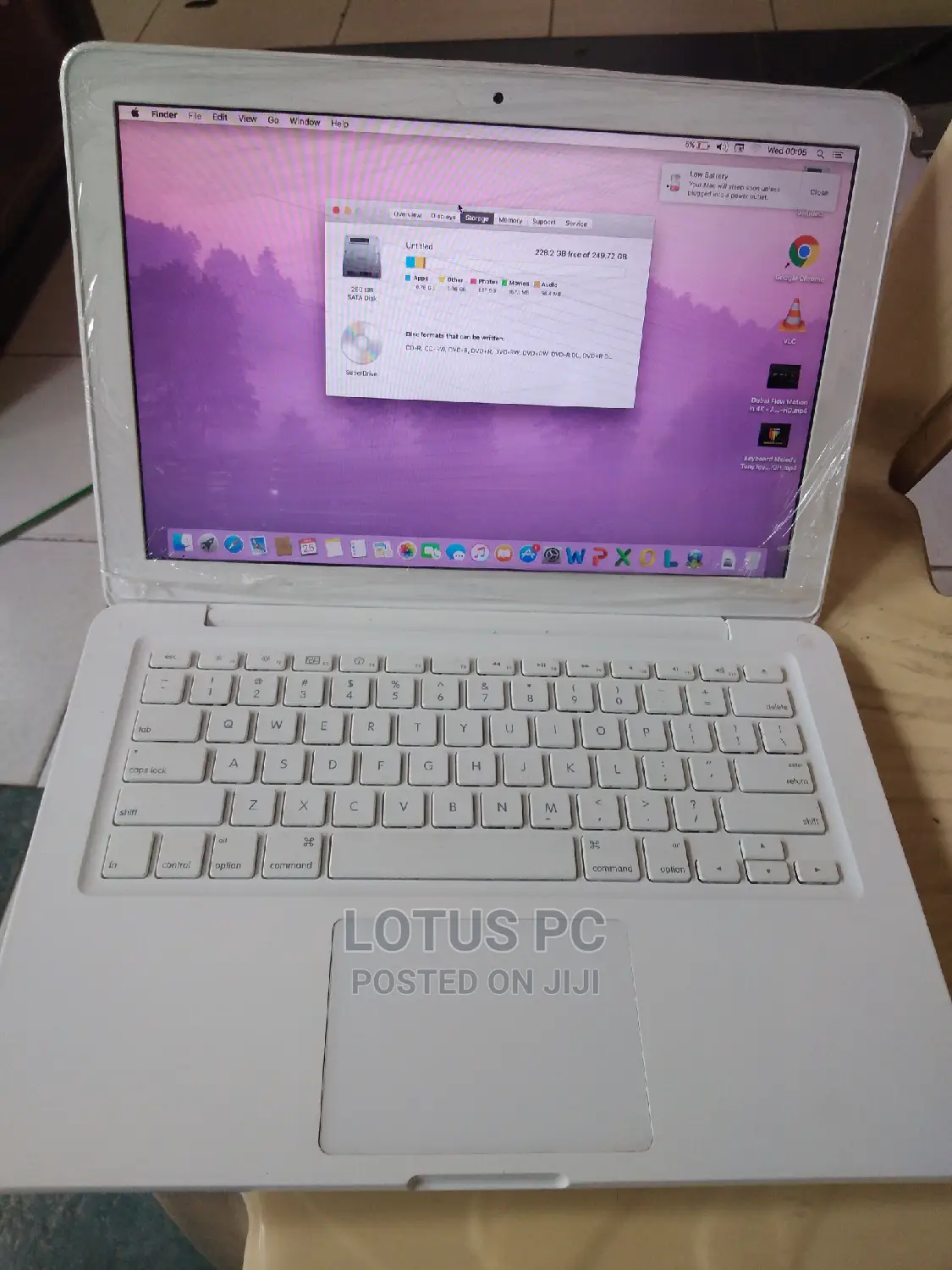 Laptop Apple MacBook Pro 2010 4GB Intel Core 2 Duo SSD 250GB