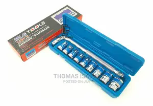 MLG 10pcs 0.5 Half Inch Dr Socket Wrench Box Spanner Set