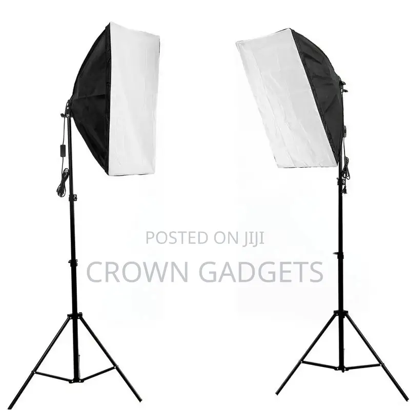 Photography Softbox Lighting Kit, Adjustable