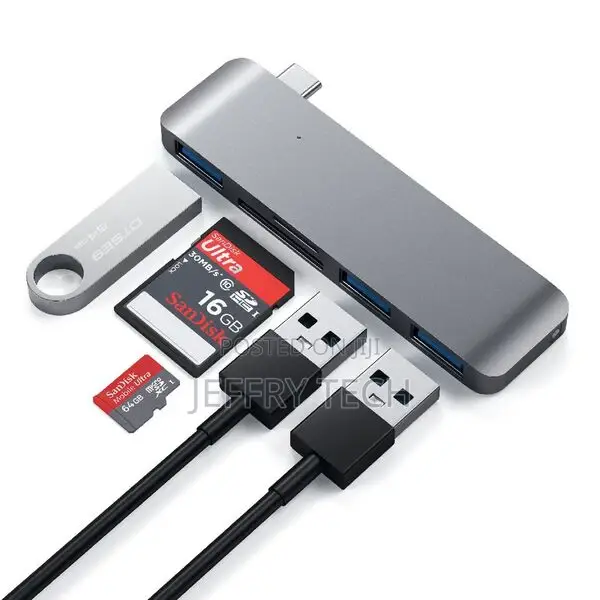 USB-C USB 3.0 3in1 Combo Hub Space Grey