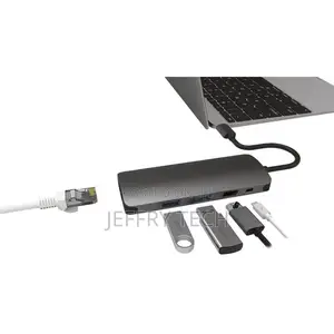 USB-C to HDMI + 2 X USB 3.0 + RJ45 + USB-C Adapter
