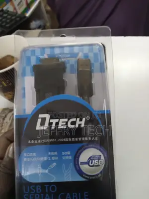 DTECH High Quality Transparent USB 2.0 TO RS232 Serial DB9 F