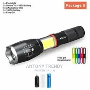 XML-T6 LED Flashlights - Zoomable, 5 Modes, Waterproof Handh