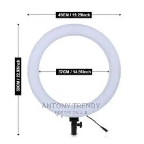 18-Inch SMD LED Ring Light Dimmable Lighting Kit With 78.7-I