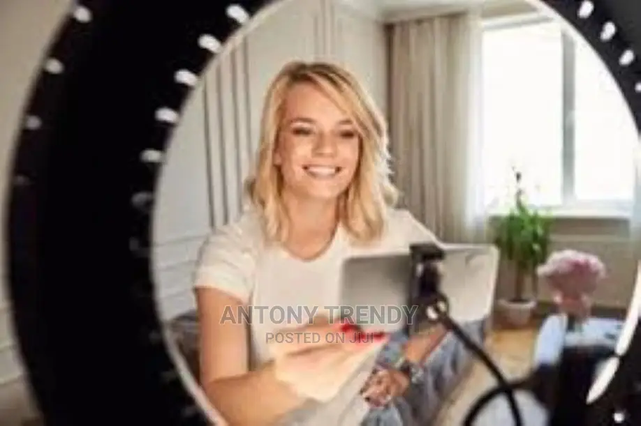 18 Inch Ring Light With Tripod Stand, Dimmable 58w 5500k Led