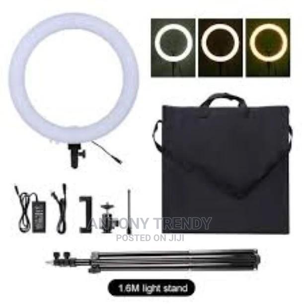 18 Inch Ring Light Dimmable LED With Stand Cell - main view