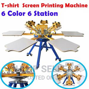 Screen Printing Machine T-Shirt Press Printer Carouse - thumbnail 2