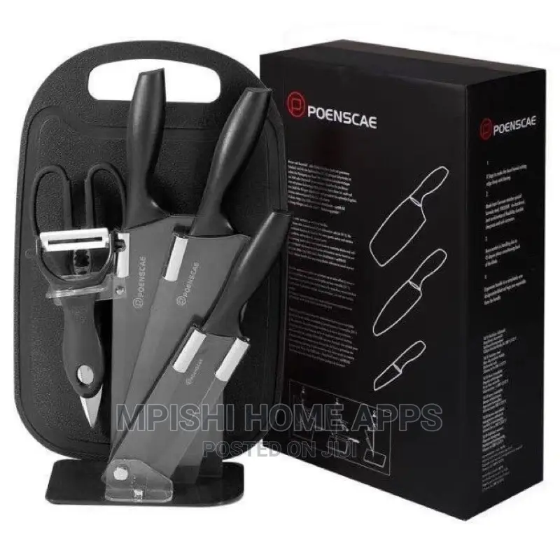 7pcs Knives Set With Chopping Board