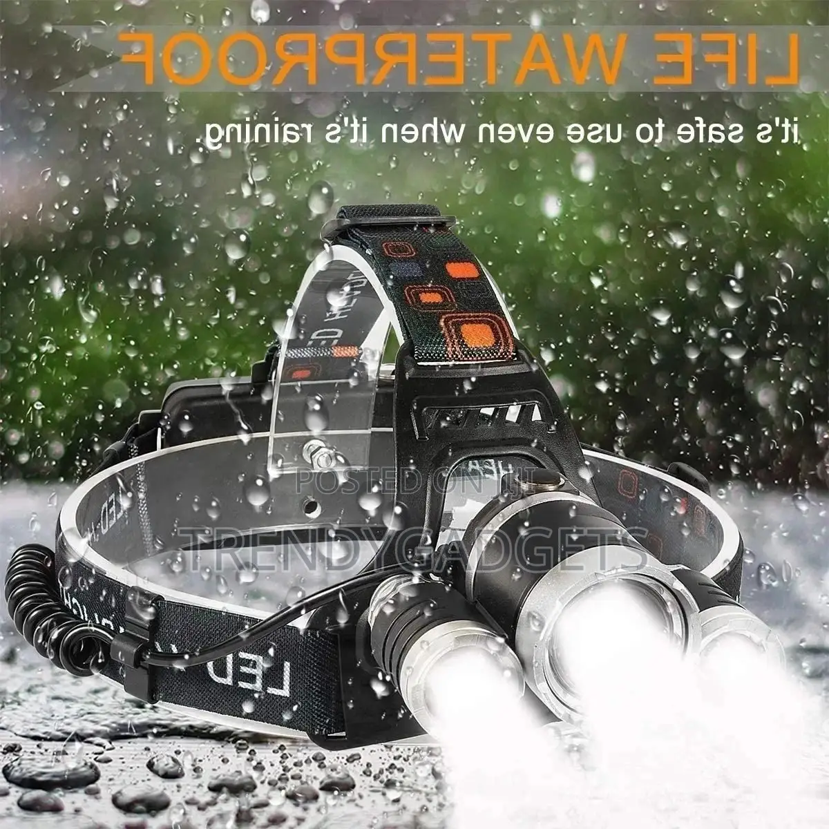 3 High Power LED Headlamp 3X CREE Super Bright