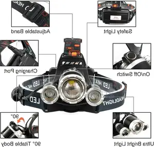 Headlamp Headlight 18650 Flashlight Torch Lamp